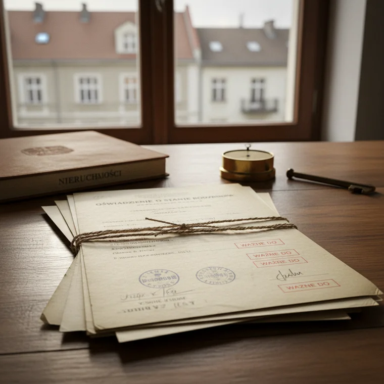 Jak długo ważne jest oświadczenie o stanie rodzinnym przy zakupie nieruchomości