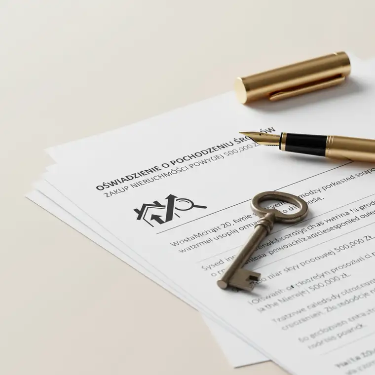 Para u notariusza podpisuje akt zakupu mieszkania powyżej 500 tys., notariusz prosi o oświadczenie o pochodzeniu środków zgodnie z AML