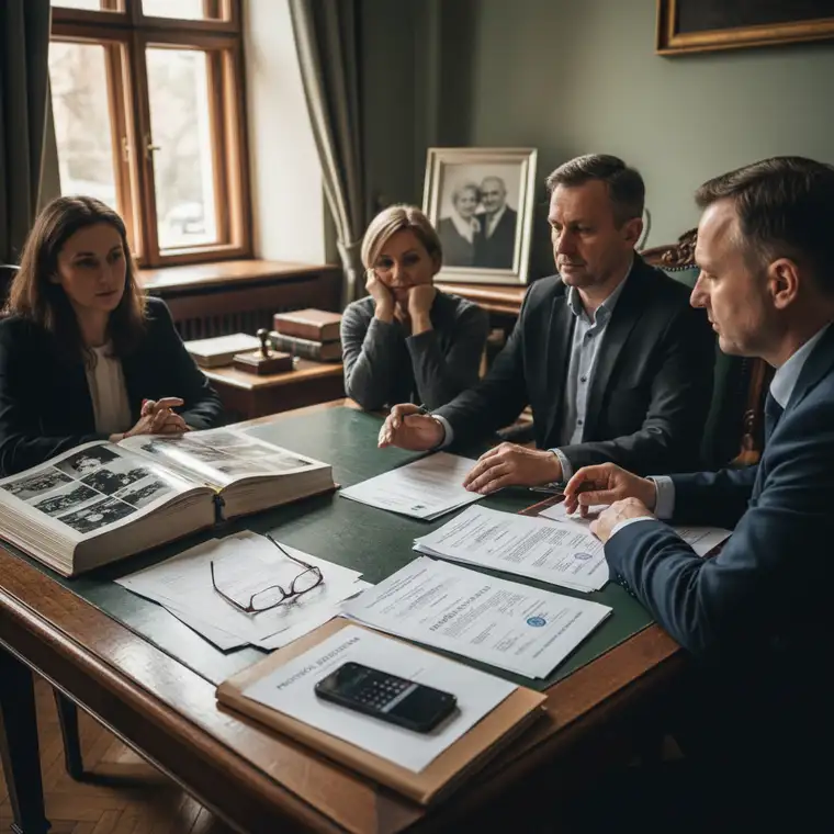 Notariusz sporządza akt poświadczenia dziedziczenia po jednym rodzicu, protokół dziedziczenia podpisywany przez spadkobierców