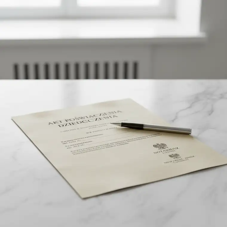 Rodzina omawia jak uzyskać akt poświadczenia dziedziczenia po jednym rodzicu w kancelarii notarialnej, dokumenty spadkowe na stole