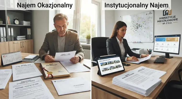Instytucjonalny najem lokalu i najem okazjonalny - klucz do mieszkania, umowa oraz zabezpieczenie najmu